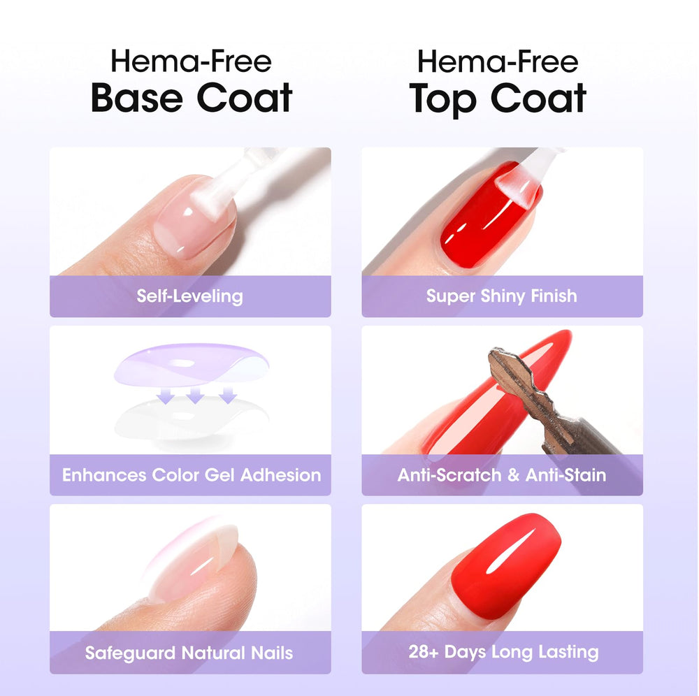 GELLEN gel coat formula is HEMA-free and skin-friendly.