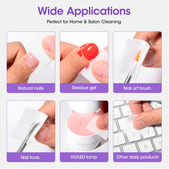 GELLEN nail cleanser prep scene removes oils to enhance gel adhesion