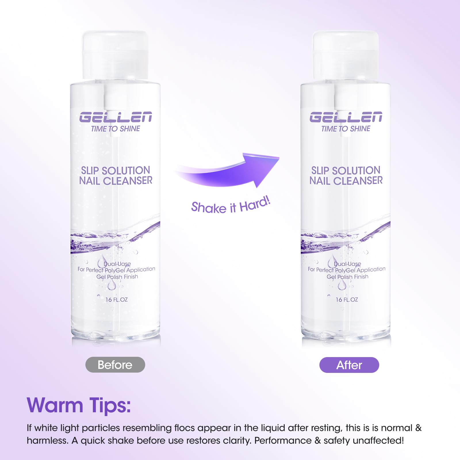 GELLEN cleanser on salon station signaling versatile professional or home use