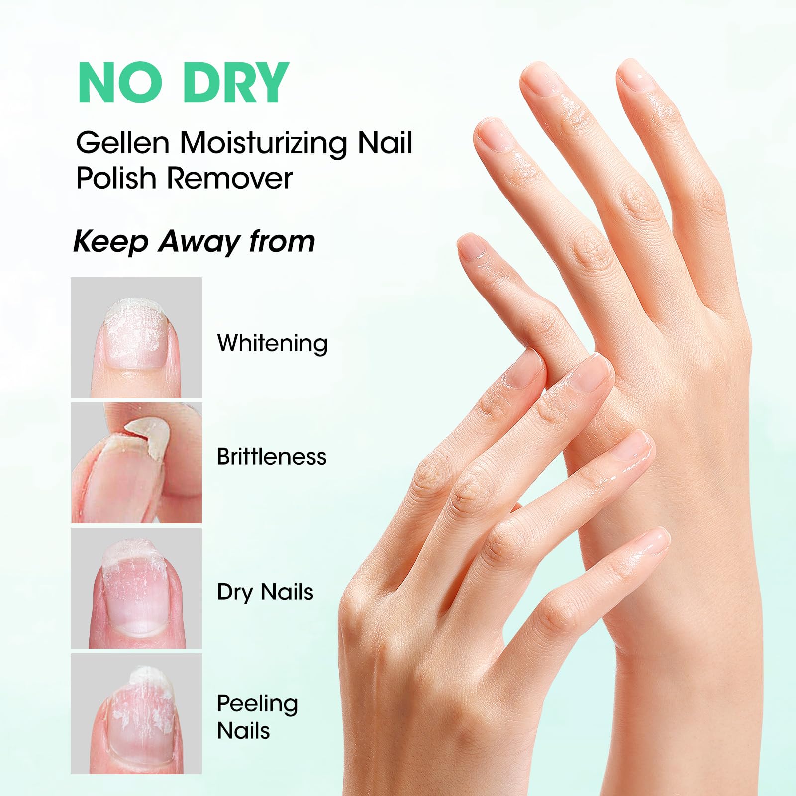 GELLEN ingredients highlight glycerin, shea, vitamin E, and aloe vera for natural care