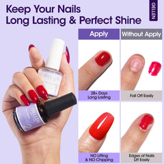 Gellen nail prep set packaging highlights non-toxic, hema-free formula.