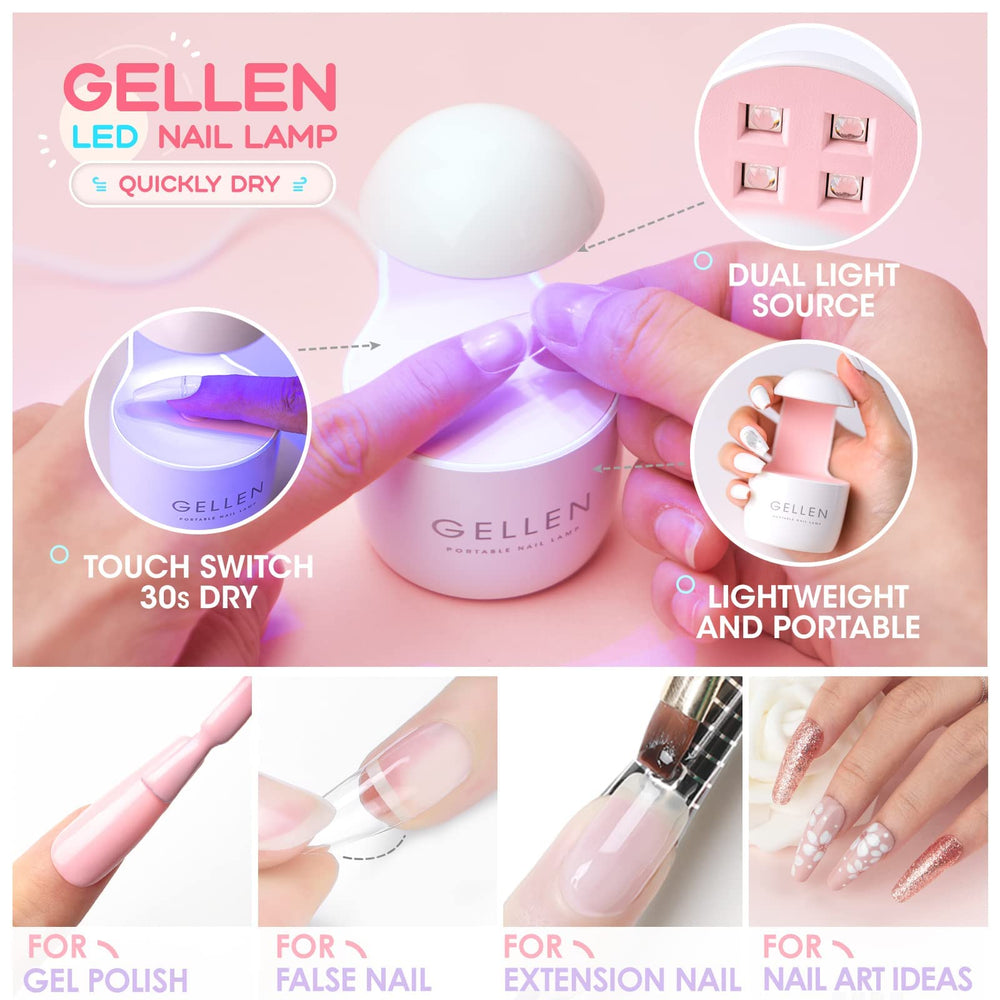 GELLEN nail tips clip aids precise tip alignment during DIY nails.