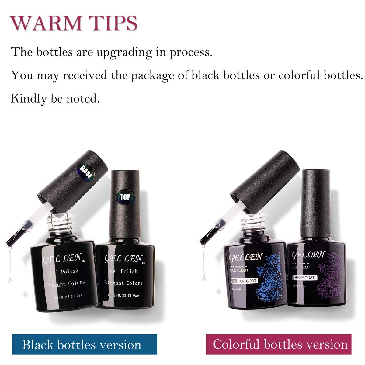 GELLEN packaging with instruction card for at-home gel nails.