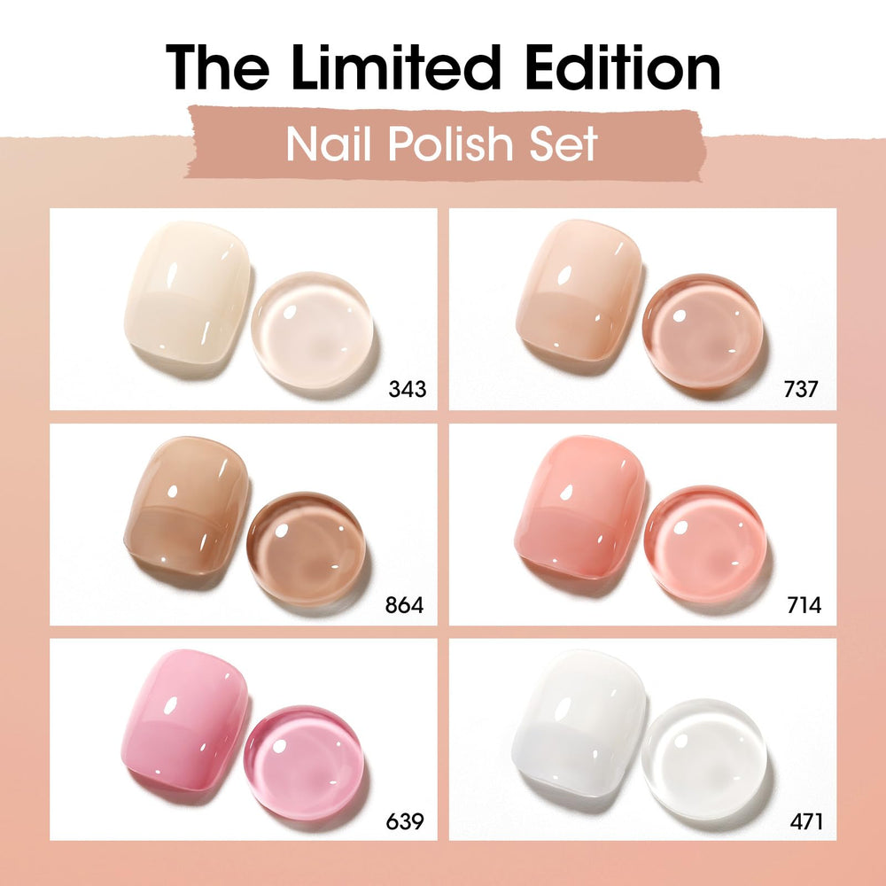 GELLEN jelly nail polish pink shade swatch for chic everyday nails.