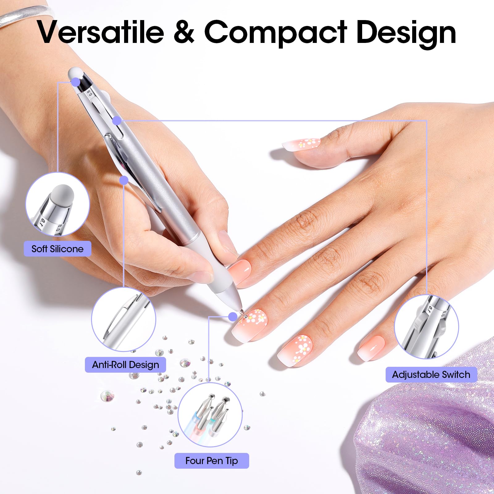 GELLEN silicone head supports chrome powder blending for smooth finishes