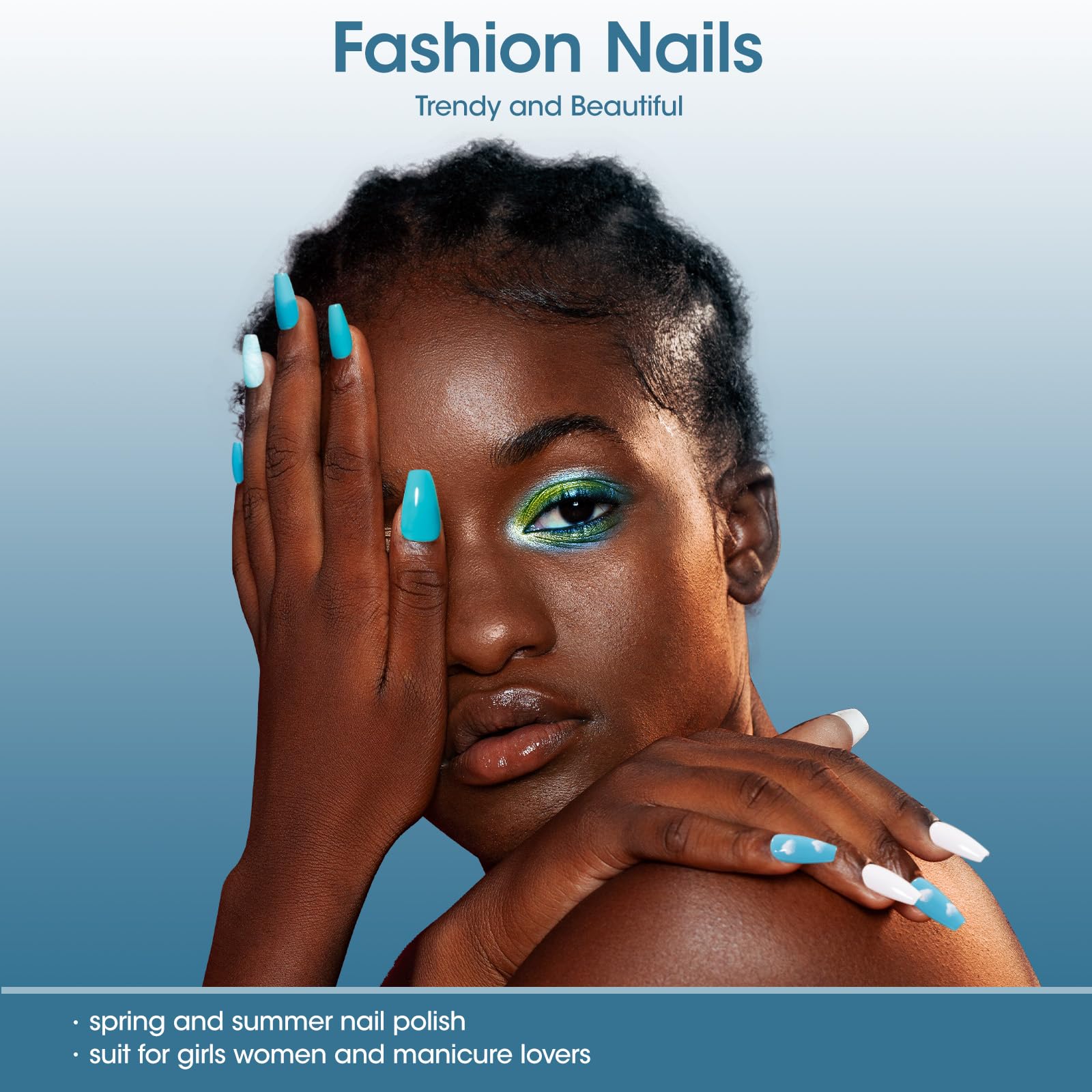 GELLEN no-UV polish being applied for fast, glossy manicure.