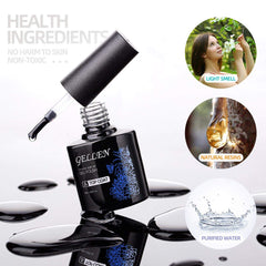 GELLEN top coat bottle delivers a long-lasting glossy finish.