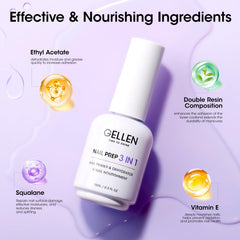 GELLEN Vitamin E Squalane nourishing formula image communicates nail health support