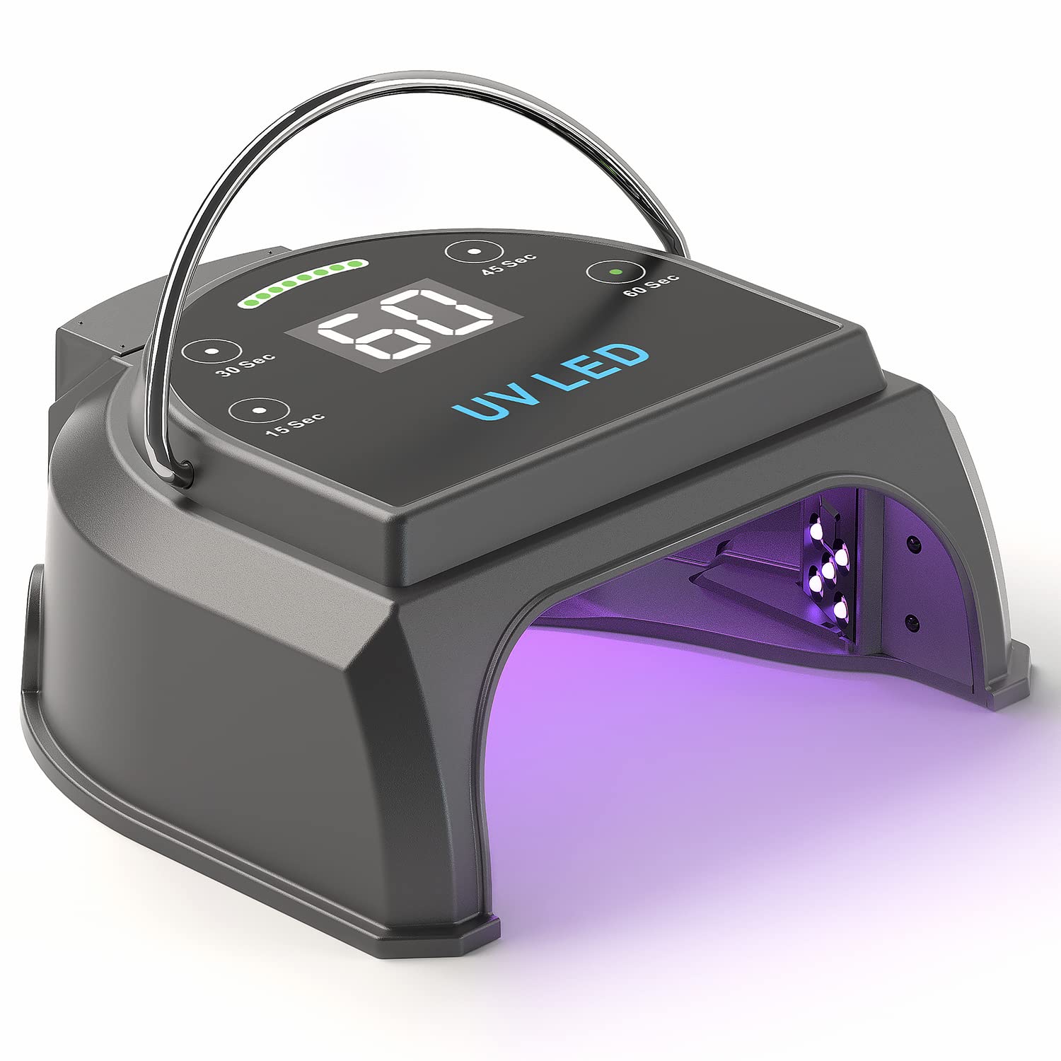 Gelpal 80W cordless nail lamp with removable battery for home or salon use