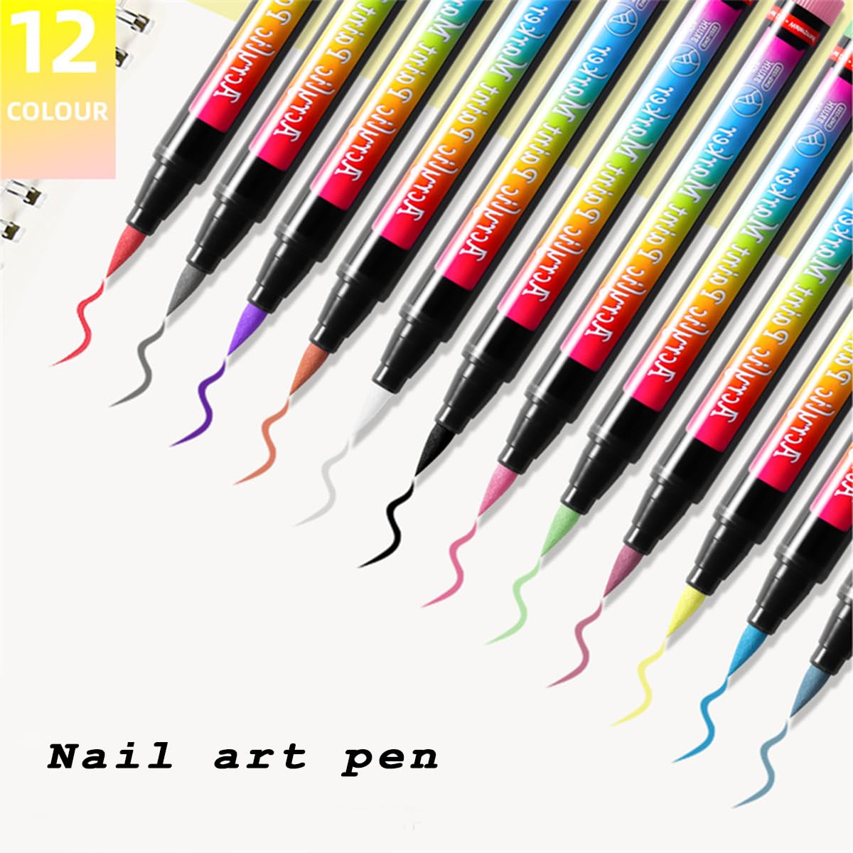 Gembityful nail art colors shown with quick-dry finish for vibrant designs