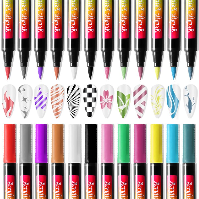 Gembityful user-friendly nail art pen in hand showing easy use