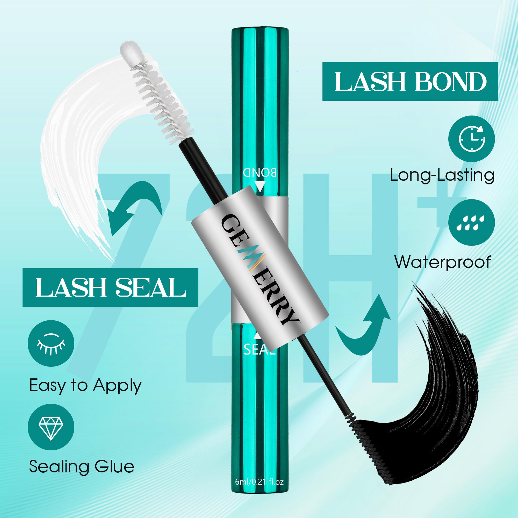 GEMERRY bond-seal 2in1 demonstrates quick, strong hold for DIY lashes