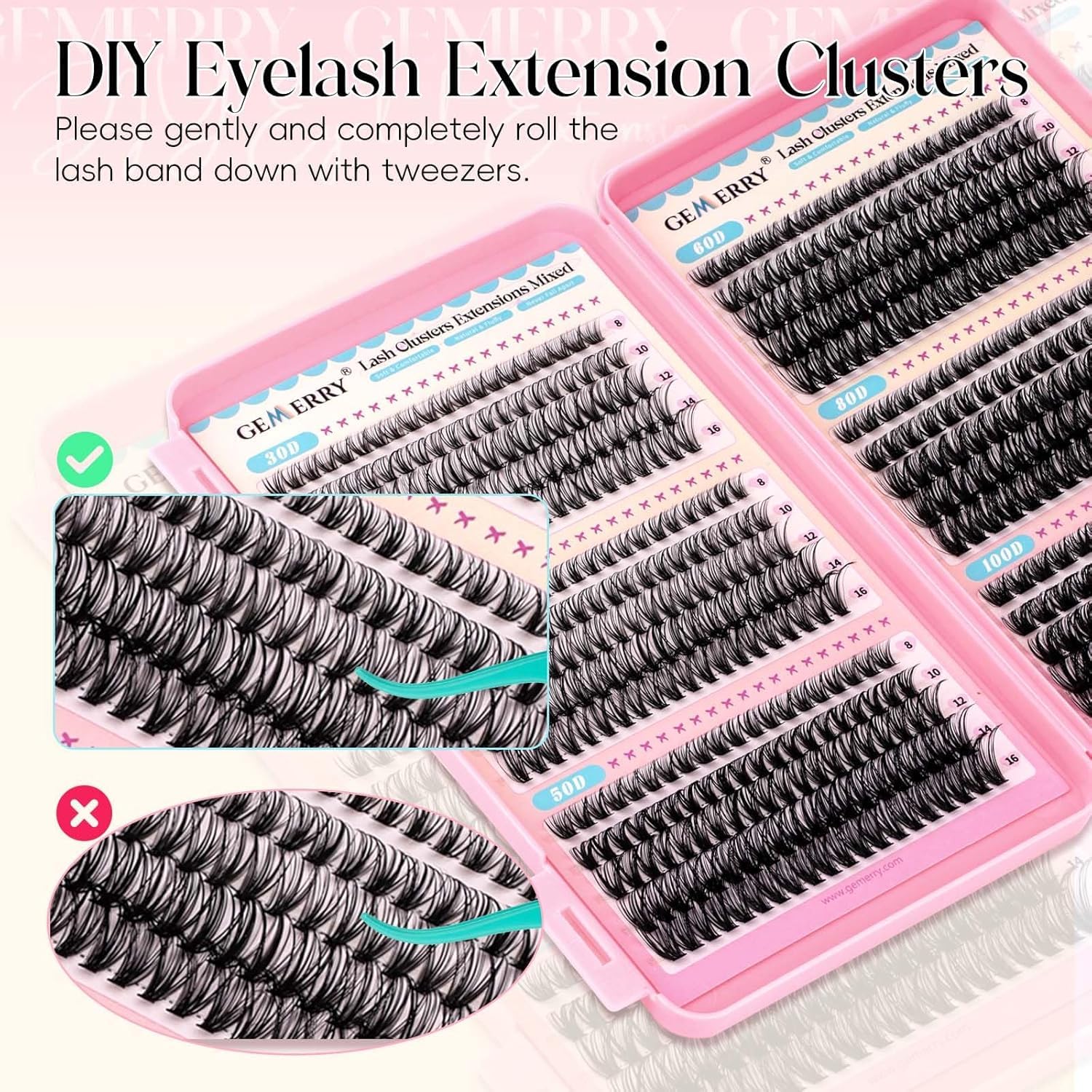 GEMERRY at-home DIY lash kit for easy, salon-like results.