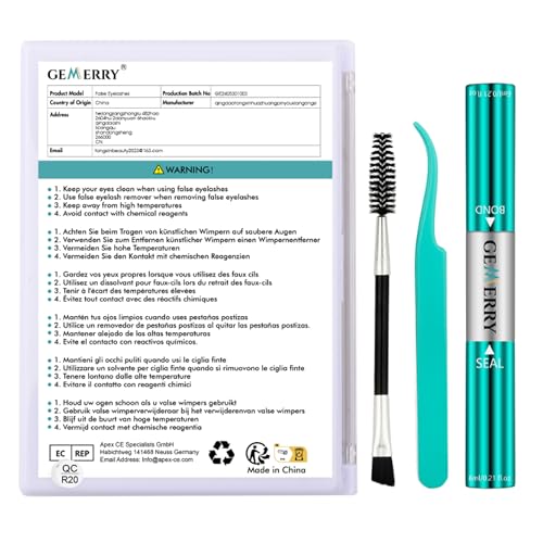 GEMERRY easy-removal lash-remover demonstrates residue-free cleanup