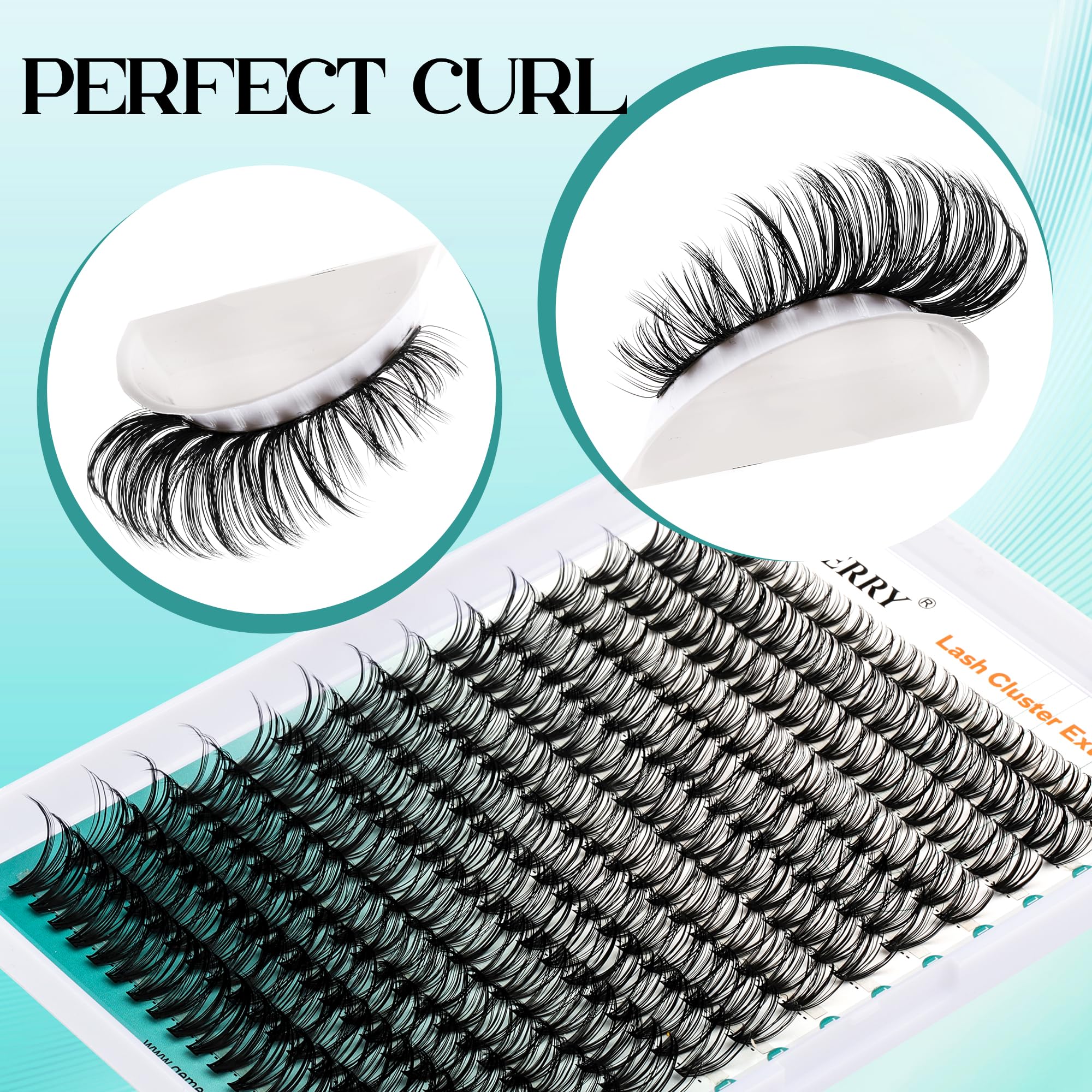 GEMERRY eyelash-extension-kit 6-lengths display enables versatile custom looks