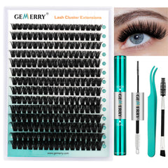 GEMERRY eyelash-extension-kit collection closeup for at-home salon-like results