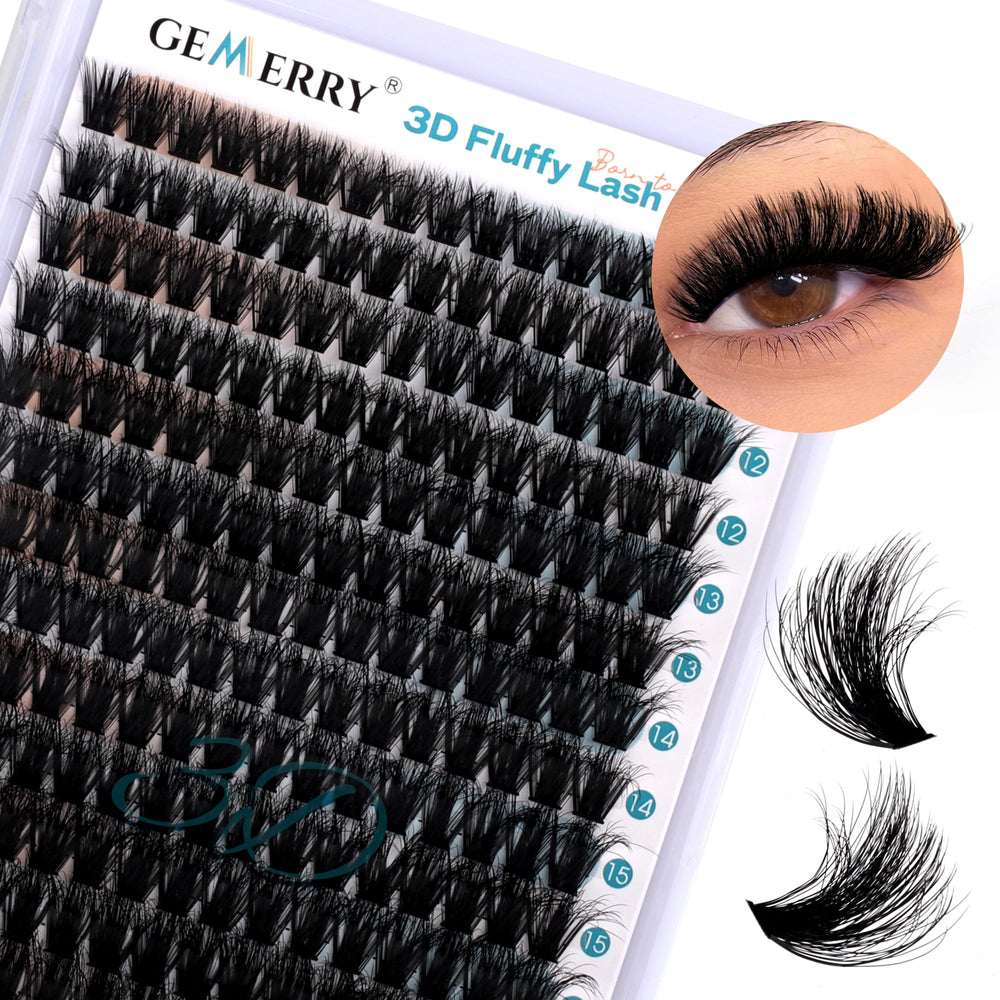 GEMERRY lash clusters deliver 3D fluffy volume for dramatic looks