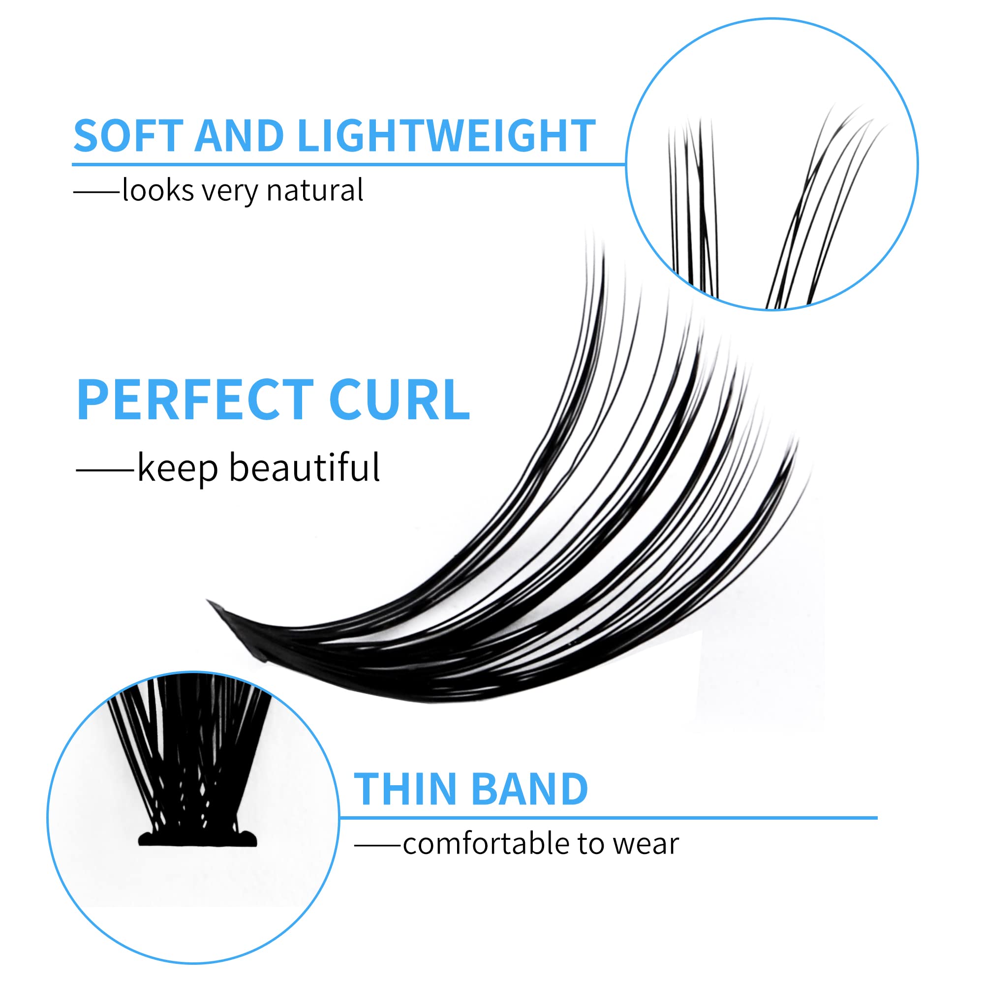 GEMERRY natural 3D lash clusters provide realistic fullness for daily wear