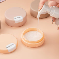 Gemice leakproof cream jars with anti-drip cap keep luggage clean during travel.