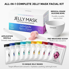 GEMSKIN jelly mask application process demonstrates smooth, mess-free layering for even coverage