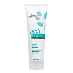 Gena Pedi Soak foot bath foaming action softens calluses for at-home pedicure.