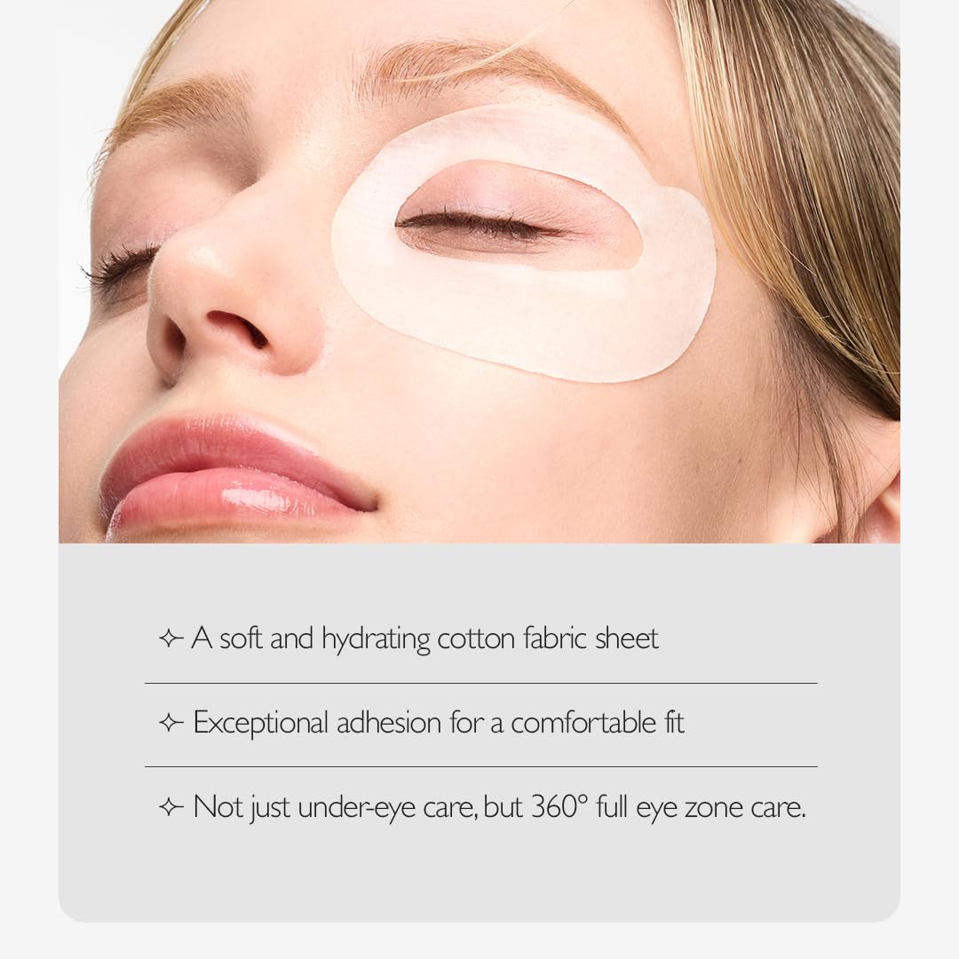 Genabelle PDRN 360° Eye Mask delivers cooling relief with mess-free wear.