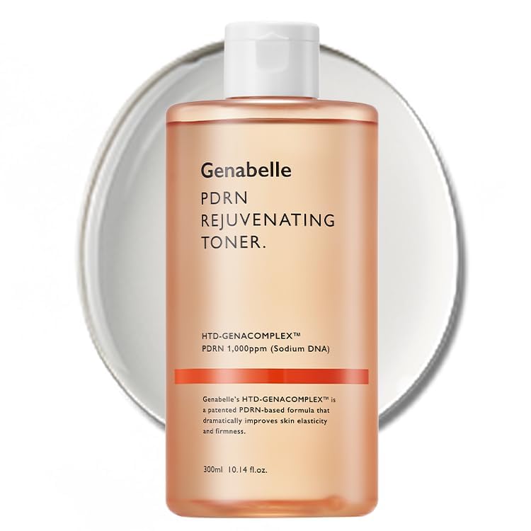 Genabelle PDRN Toner applied on hand to illustrate lightweight hydration