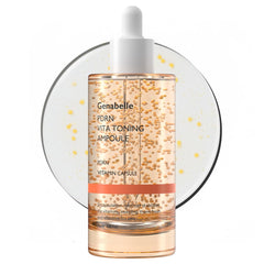 Genabelle PDRN Vita Toning Ampoule bottle close-up highlights premium glass packaging for hygienic use