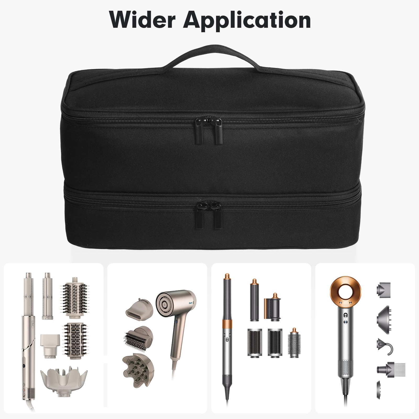 GENCAM compatibility with Revlon and Dyson tools in one bag