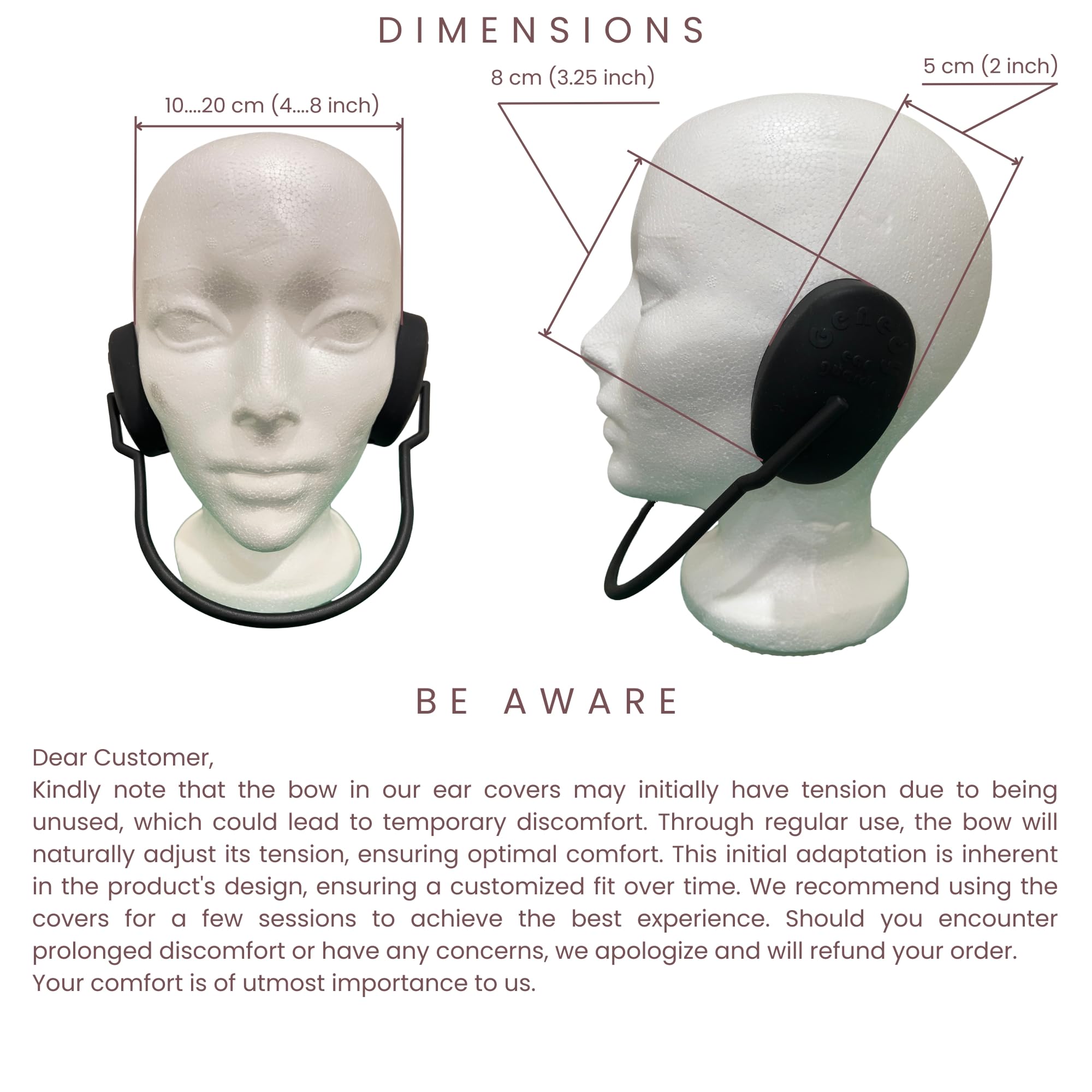Genedy ear covers travel-ready pack for on-the-go protection
