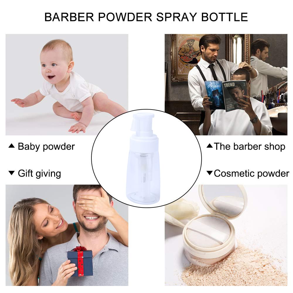 Generic Barber Powder Bottle Spray packaging box and secure lid