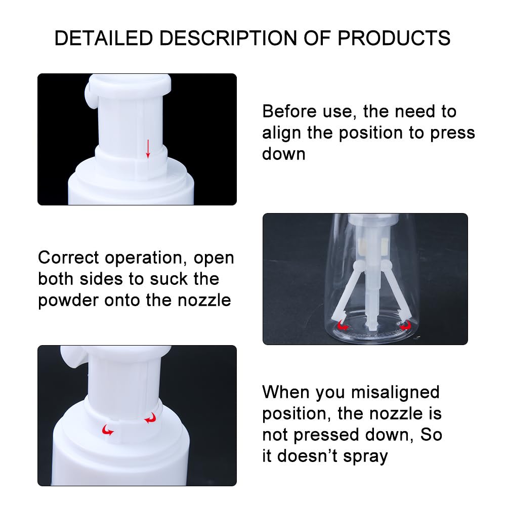 Generic Barber Powder Bottle Spray refillable cap and design
