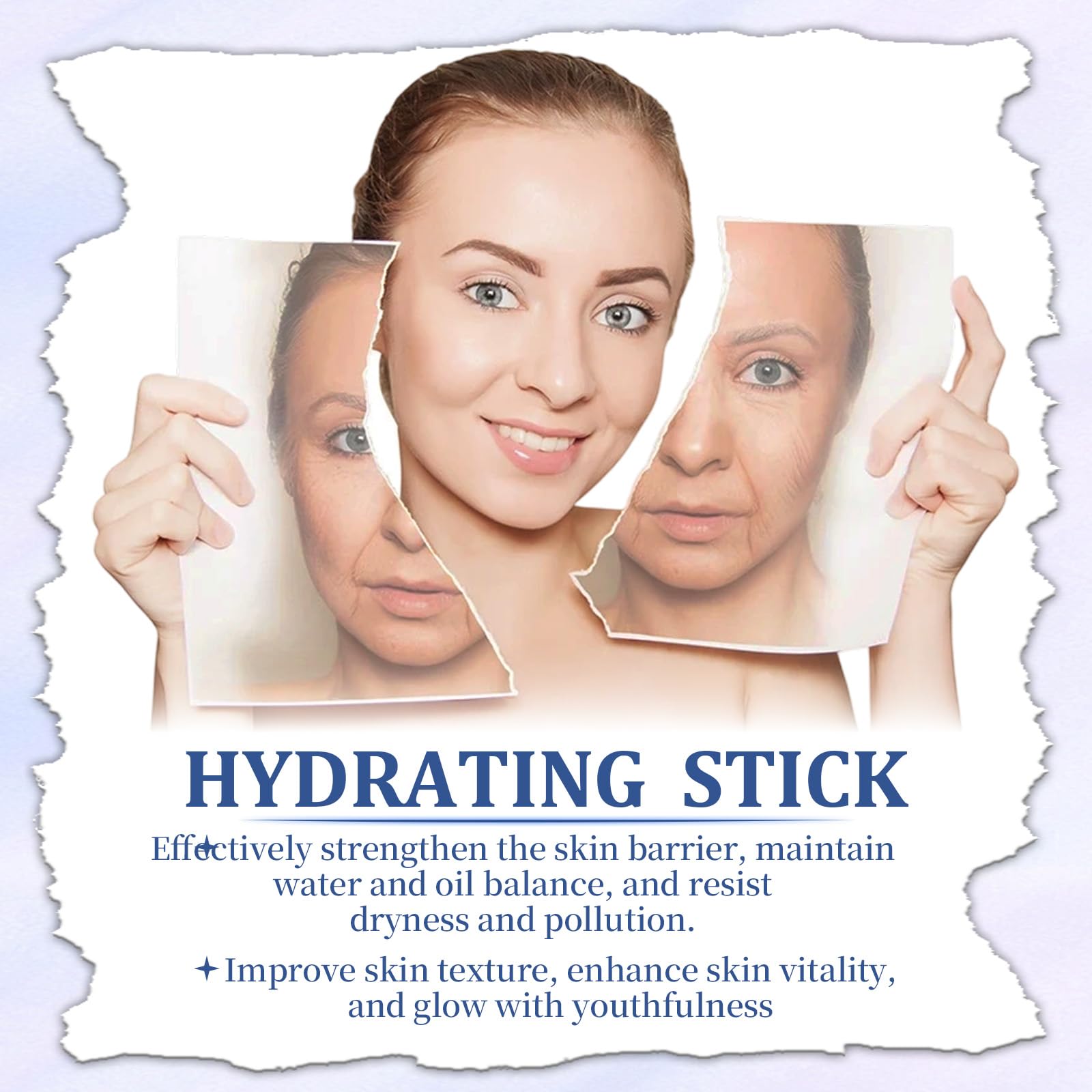 Generic Calcium Multi Balm on-the-go stick shown in hand for travel skincare.