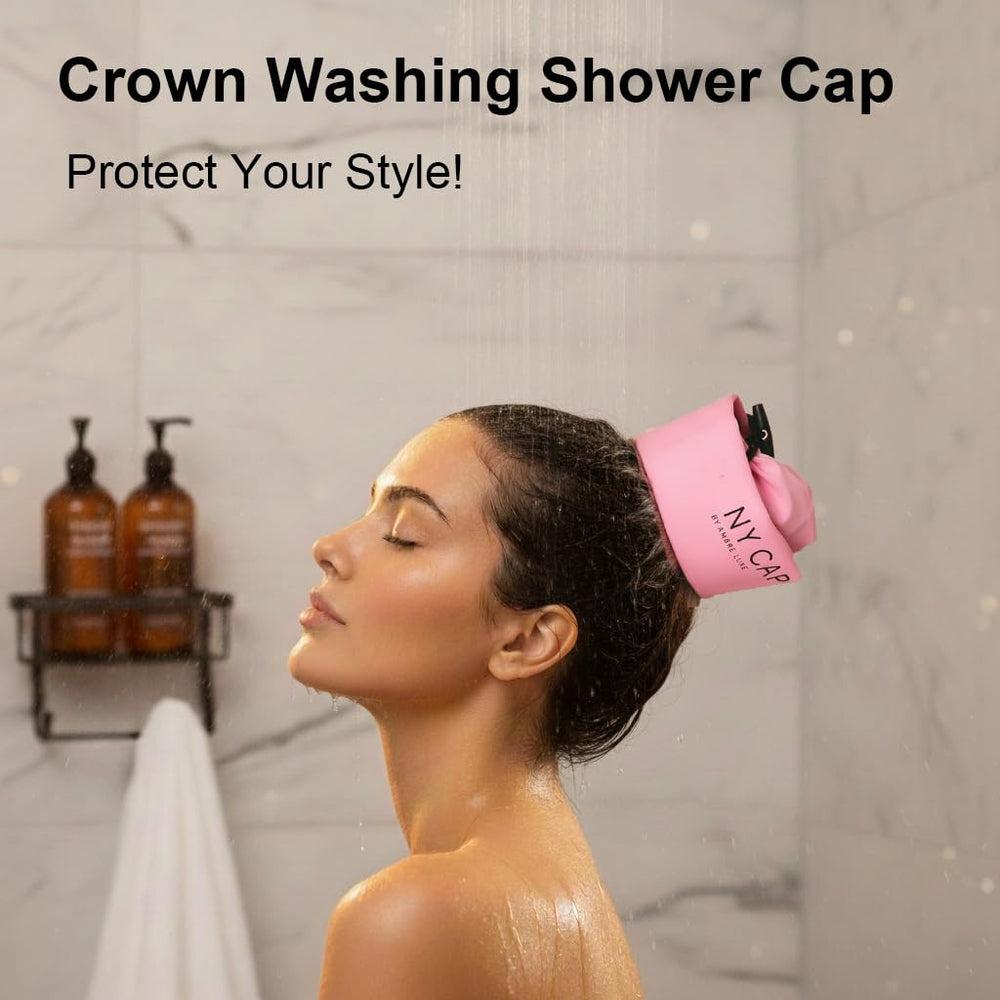 Generic Crown Washing Cap elastic-band fit keeps ends dry during washing.