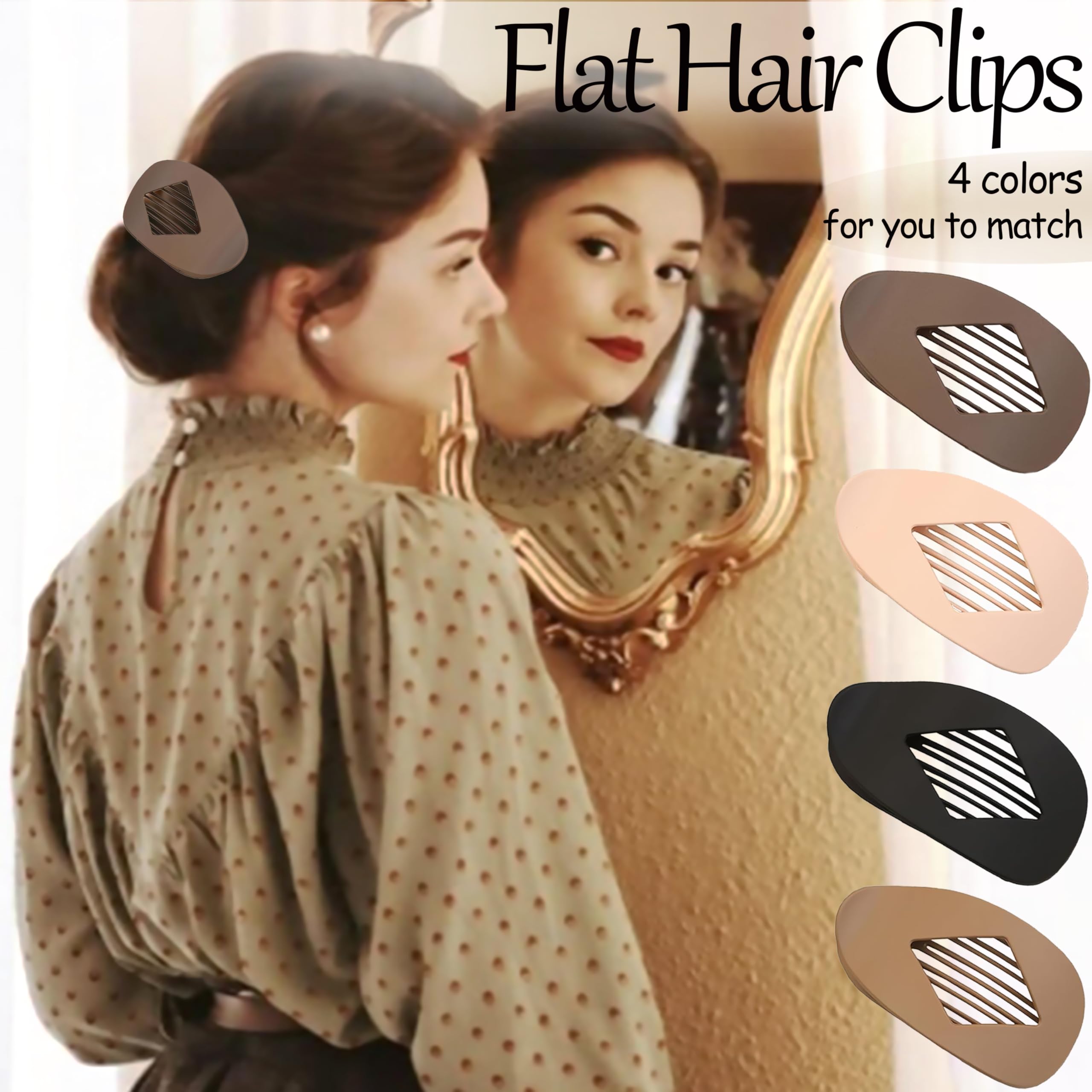 Generic Duckbill Hair Clip side view highlighting multi-tooth design for thick or thin hair.