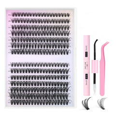 Generic Eyelash Extension Kit 280pcs cluster lashes for fuller natural-looking eyes