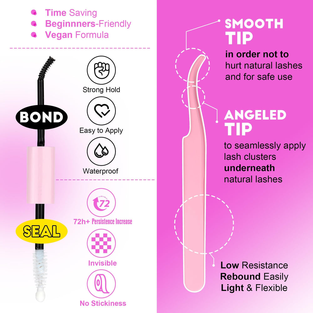 Generic Eyelash Extension Kit 8-16mm lengths for customizable looks