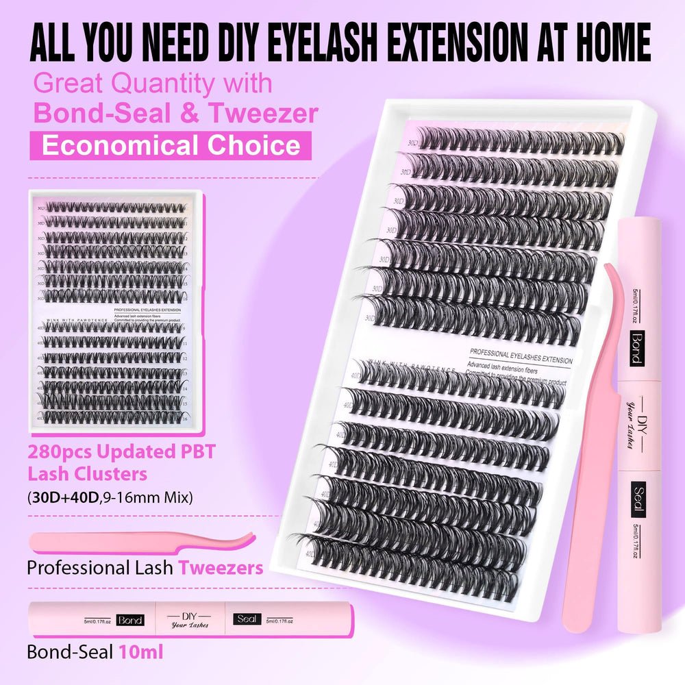 Generic Eyelash Extension Kit at-home-use enables salon-like results anywhere