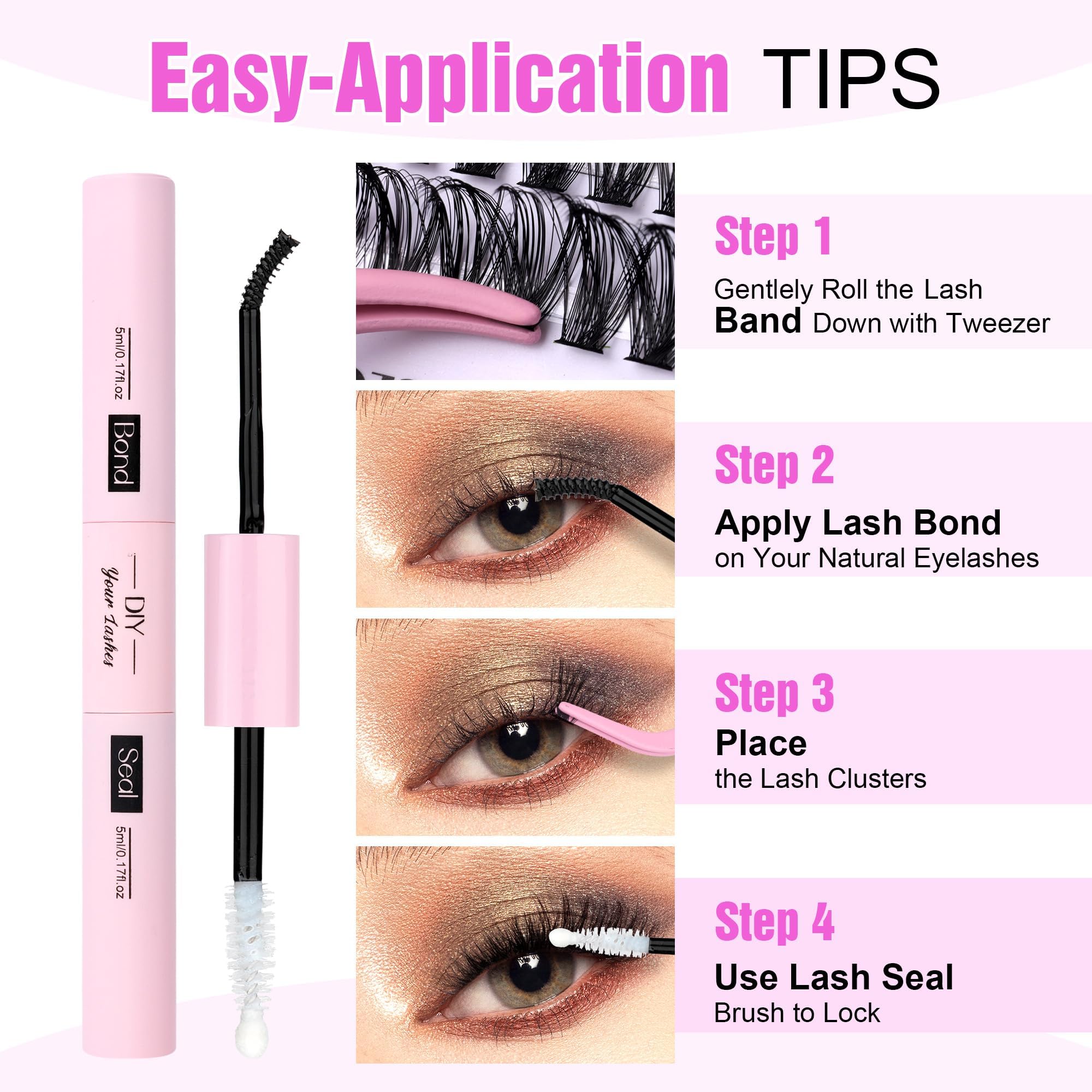 Generic Eyelash Extension Kit lash applicator for precise placement