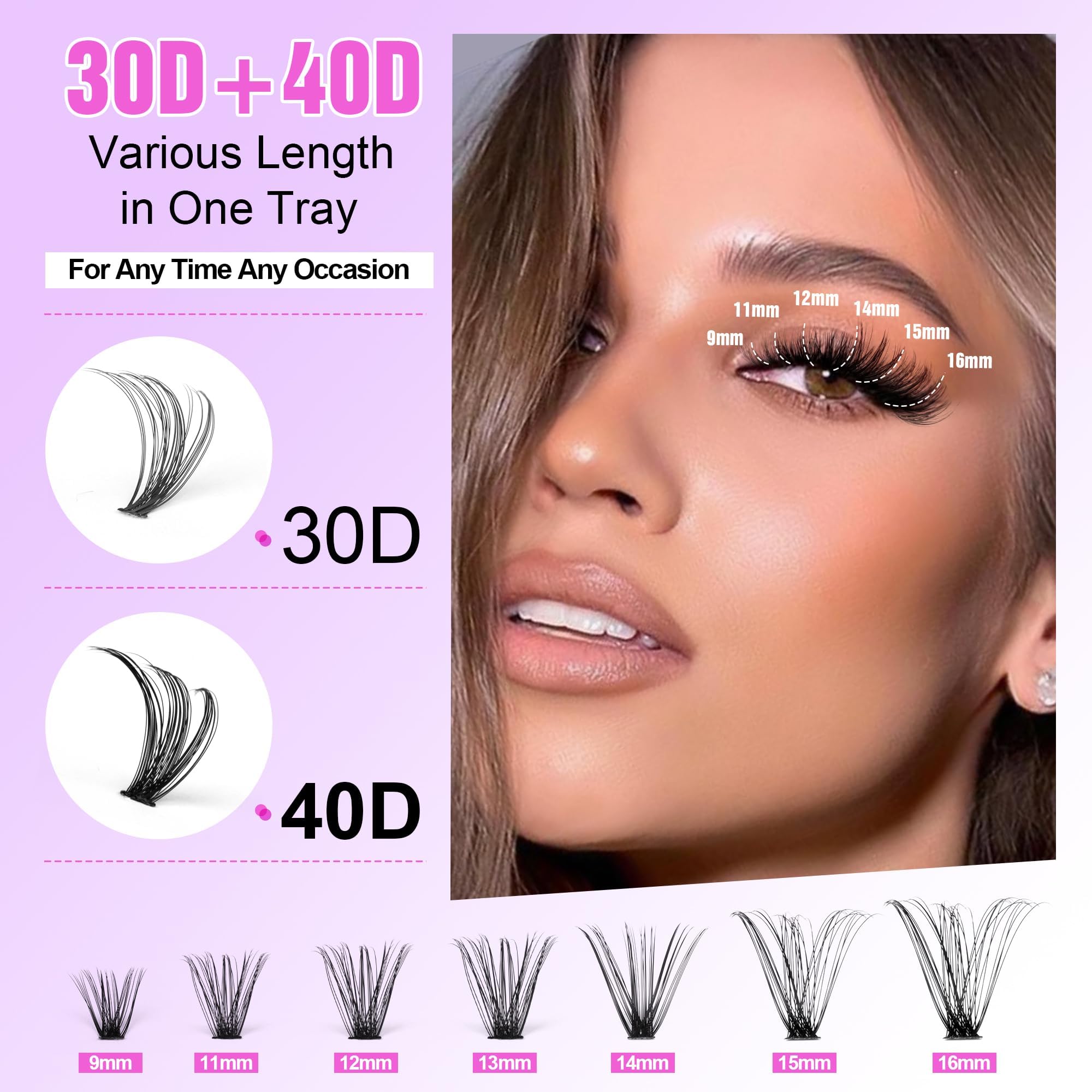 Generic Eyelash Extension Kit lash bond for secure at-home adhesion