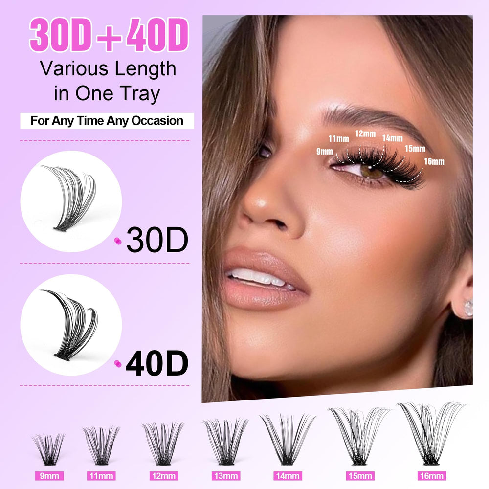 Generic Eyelash Extension Kit lash bond for secure at-home adhesion