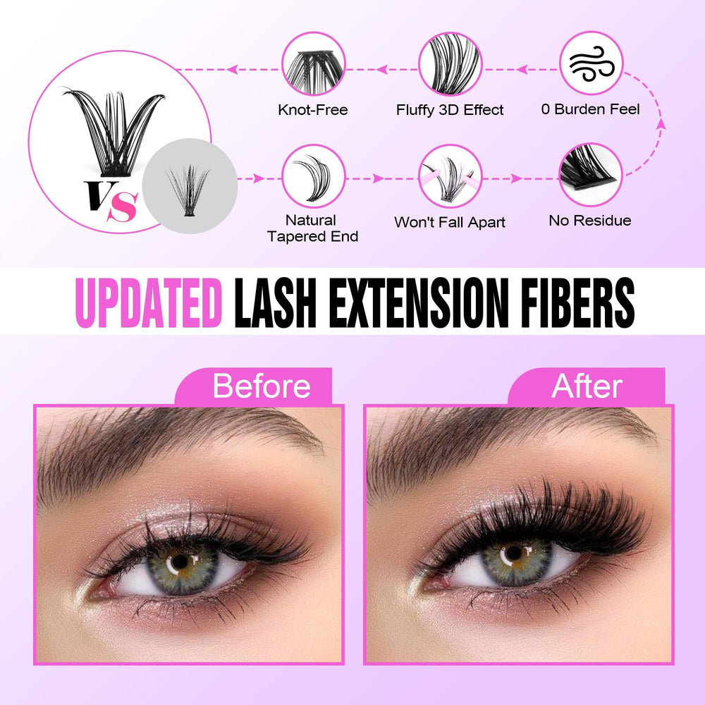Generic Eyelash Extension Kit lash seal for long-lasting finish