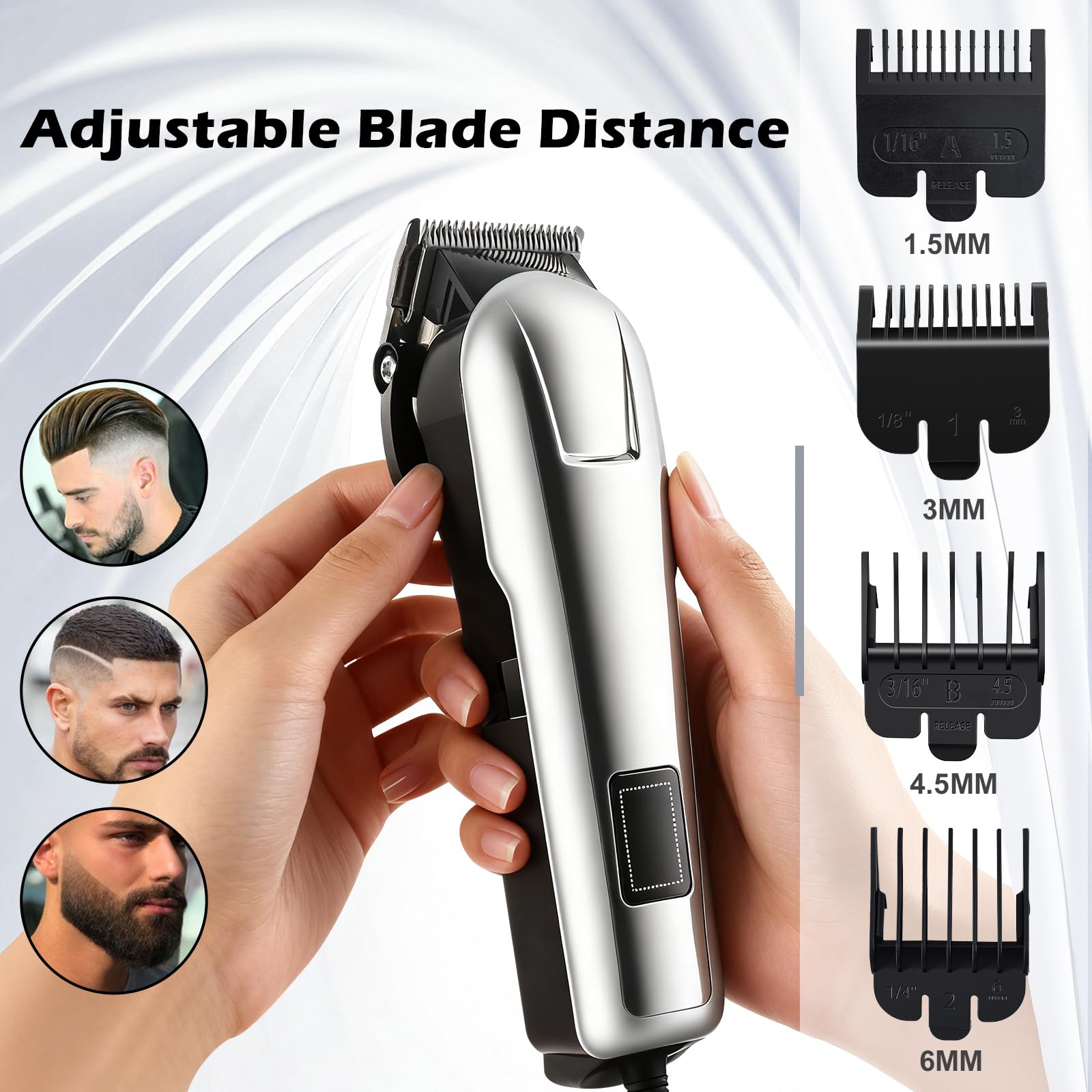 Generic Hair Clipper usb-c-charging enables flexible charging anywhere.