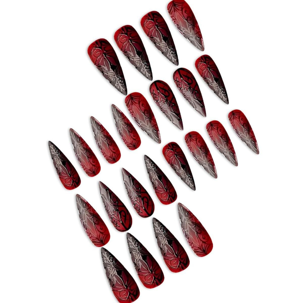 Generic Halloween nails jelly glue stickers pack provides fast adhesive option without longer set time.