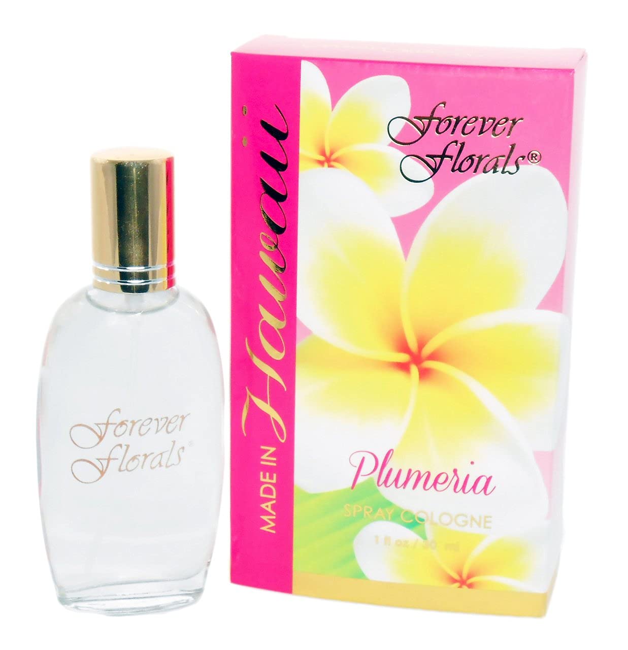 Generic Hawaii Forever Florals Cologne Plumeria bottle for island-inspired scent during everyday wear.