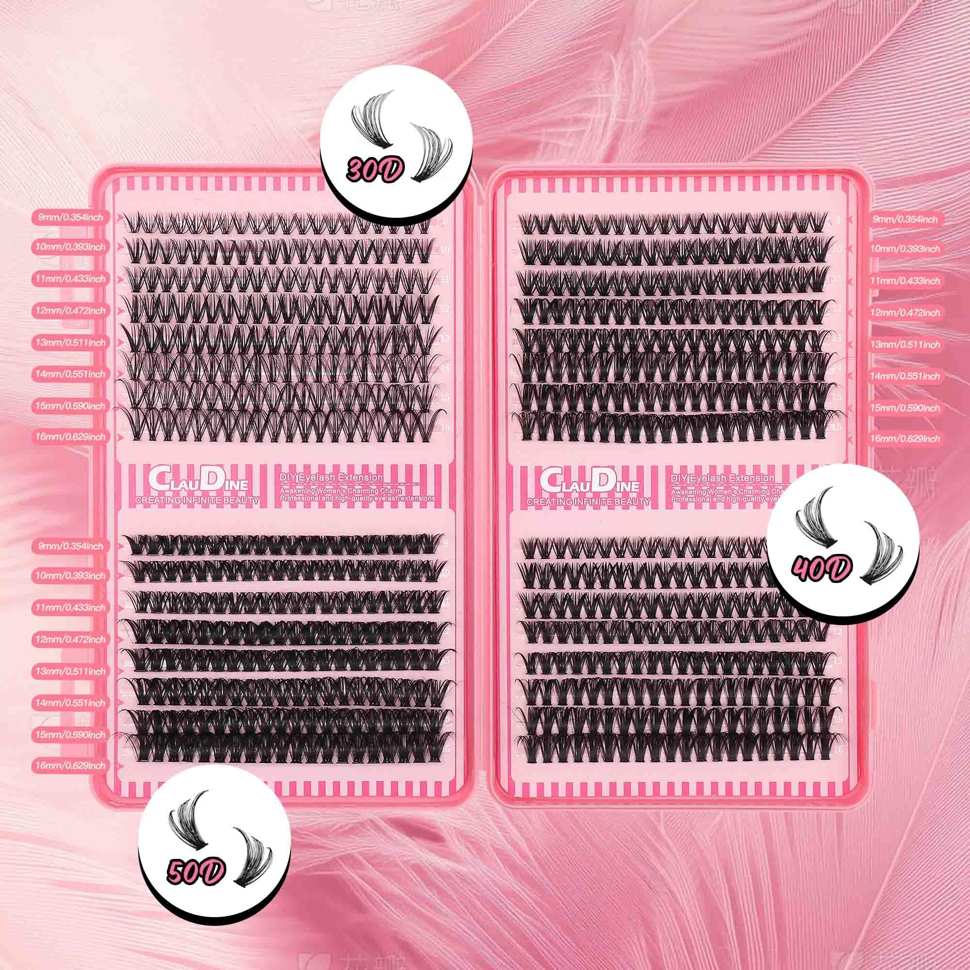 Generic Lash Cluster Tweezers enable precise application for beginners