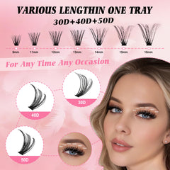 Generic Lash Clusters 3D-Volume 80D/100D add depth and natural lift