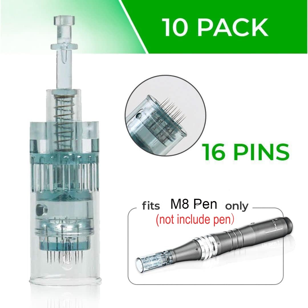 Generic microneedling pen cartridges M8 side view for precise application