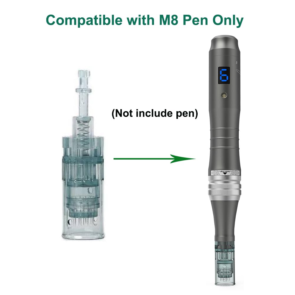 Generic microneedling pen cartridges M8 0.25mm needle length for comfortable sessions