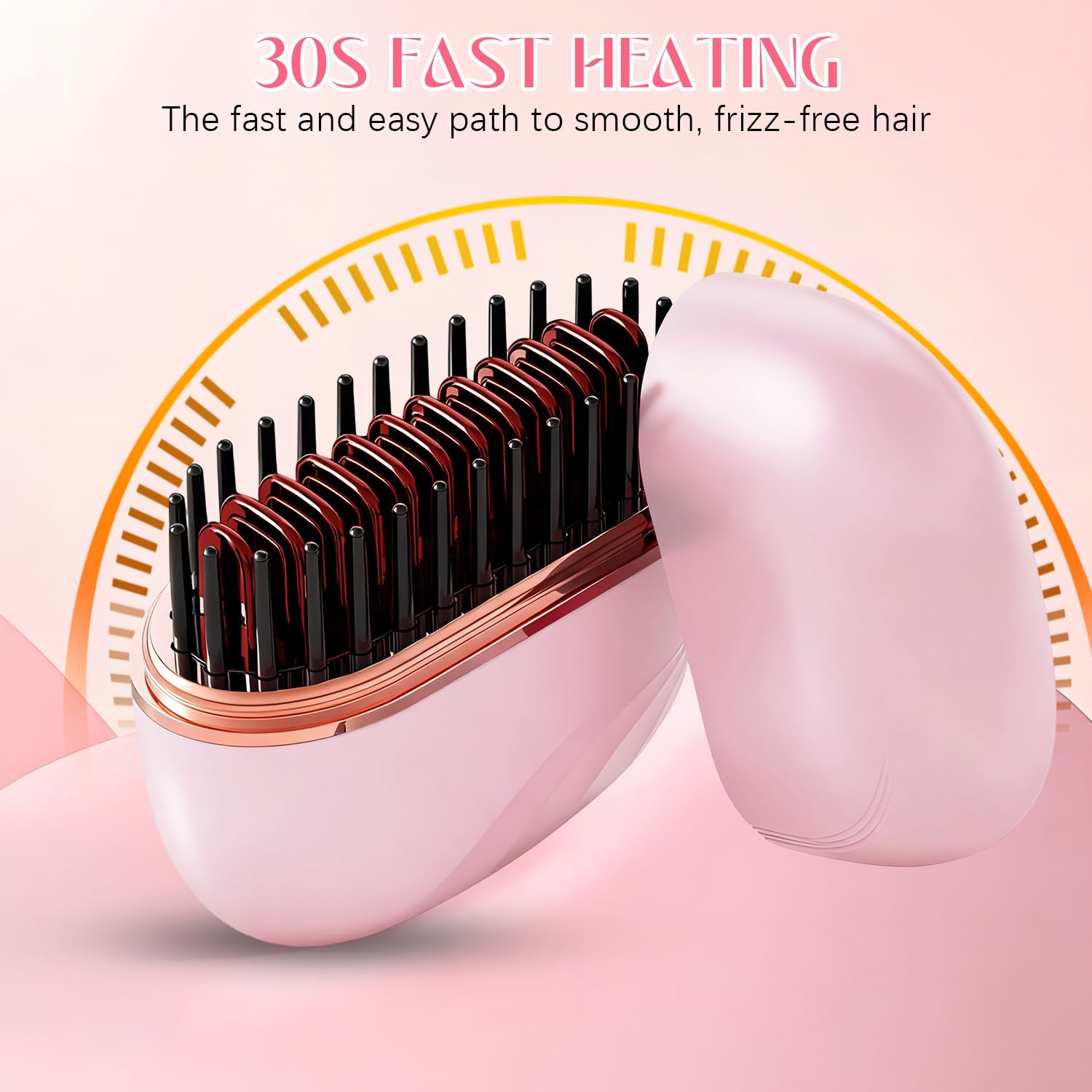 Generic Mini Straightener cordless USB-rechargeable design enables on-the-go touch-ups.